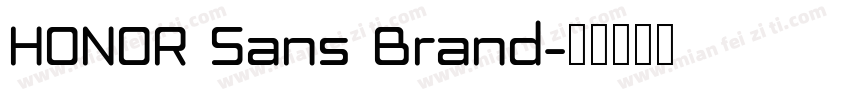 HONOR Sans Brand字体转换